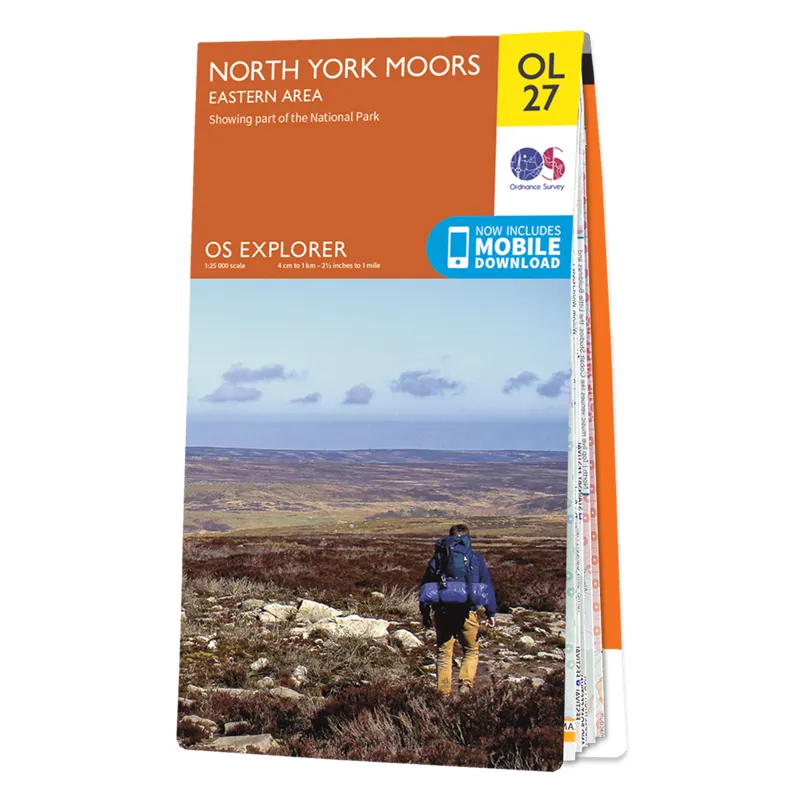 OS Explorer Map 27 North York Moors - Eastern area